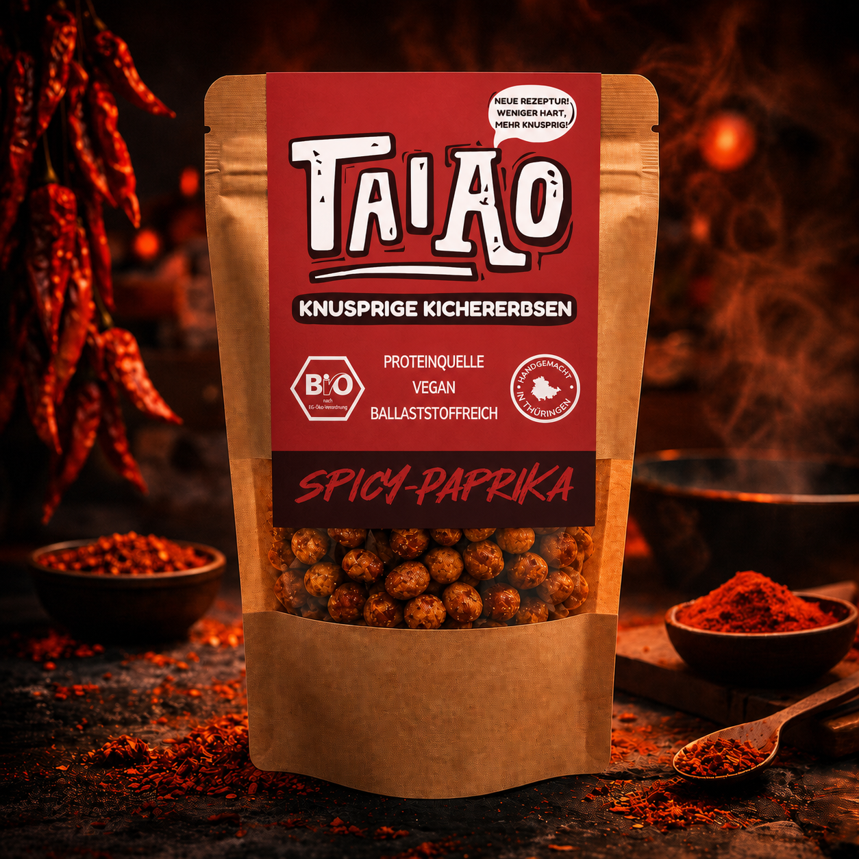 10x Bio Knusprige Kichererbsen - Spicy-Paprika