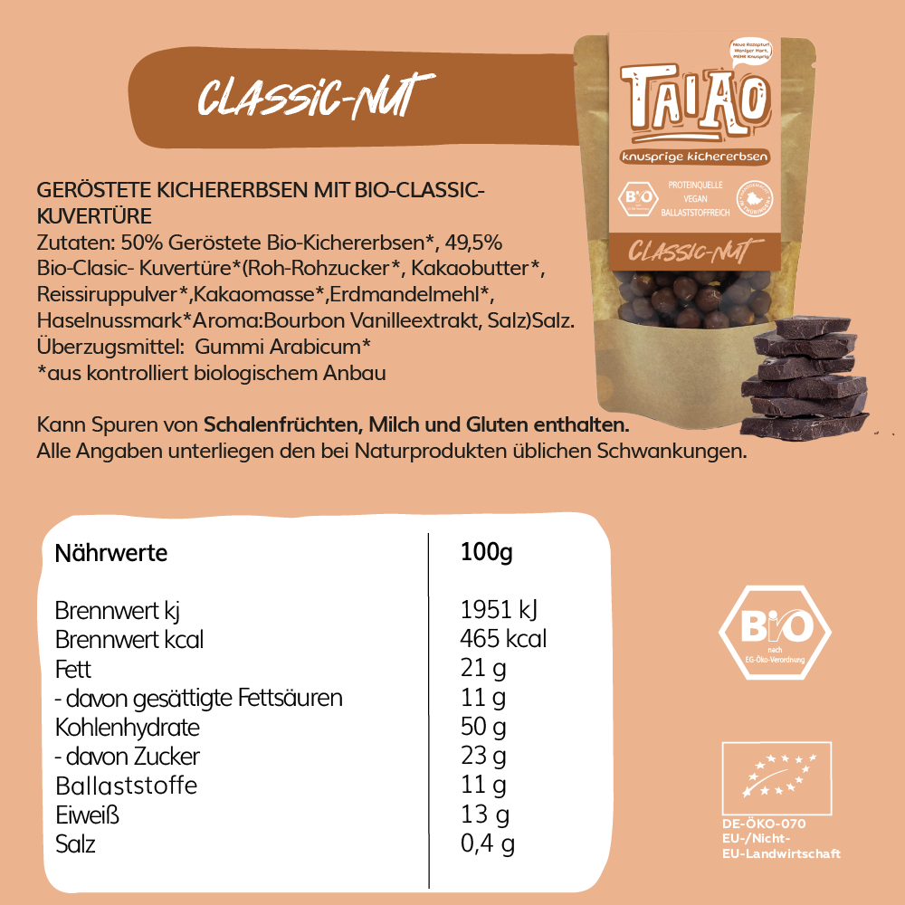 Knusprige Kichererbsen - 10er Pack Classic-Nut
