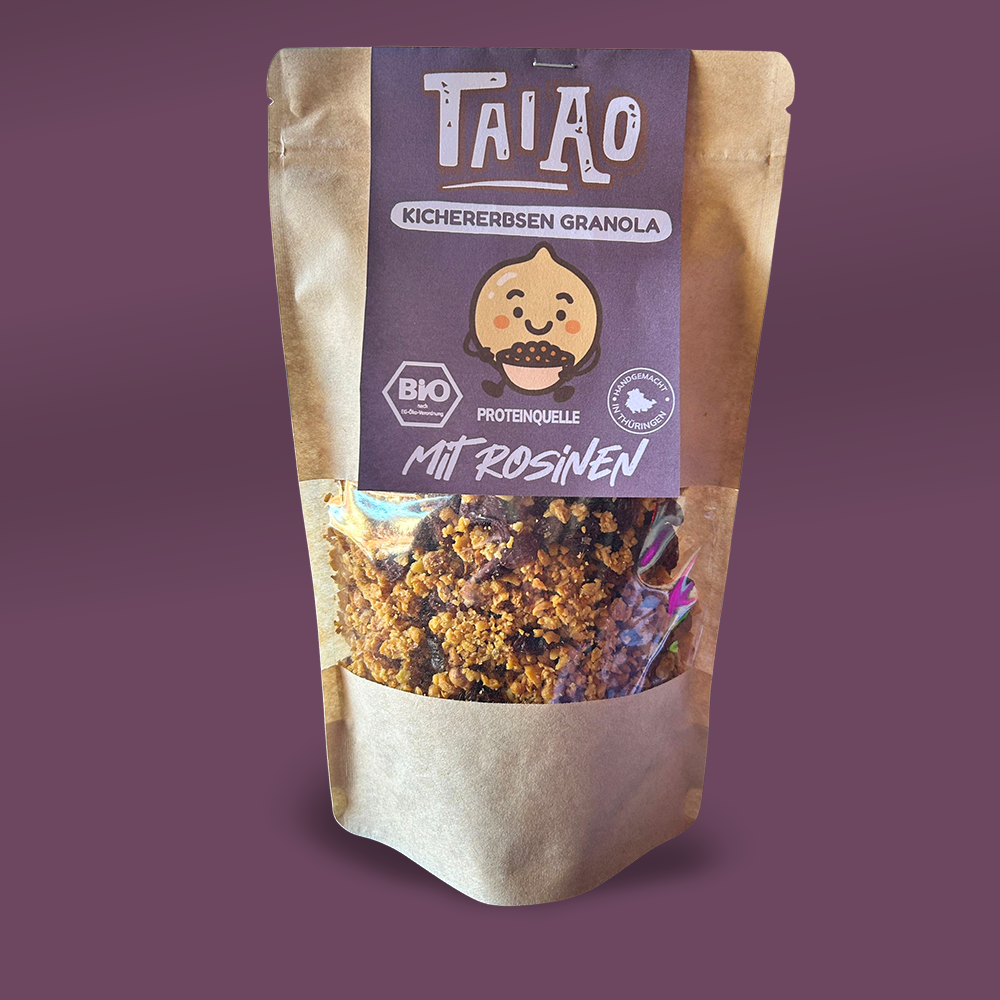 Kichererbsen Granola - Mit Rosinen