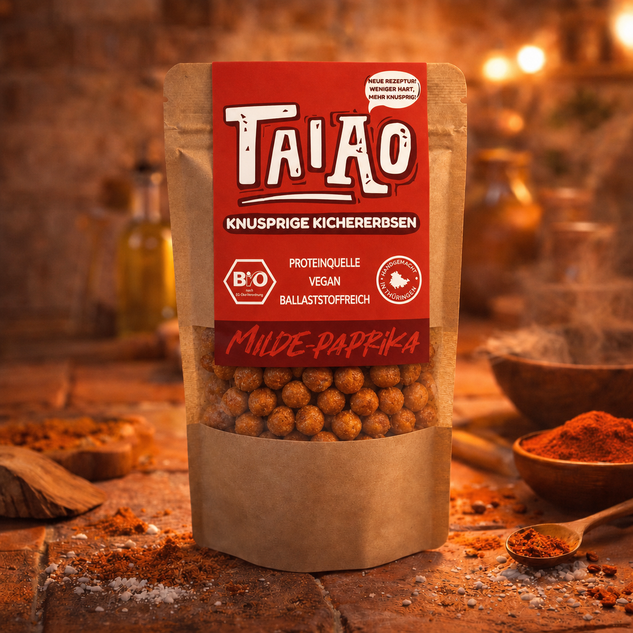 10x Bio Knusprige Kichererbsen - Milde Paprika
