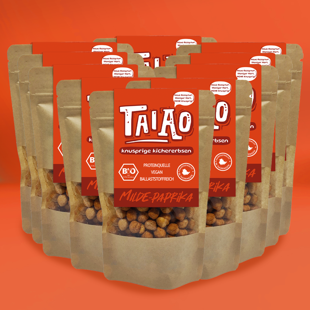 Knusprige Kichererbsen - 10er Pack Milde-Paprika